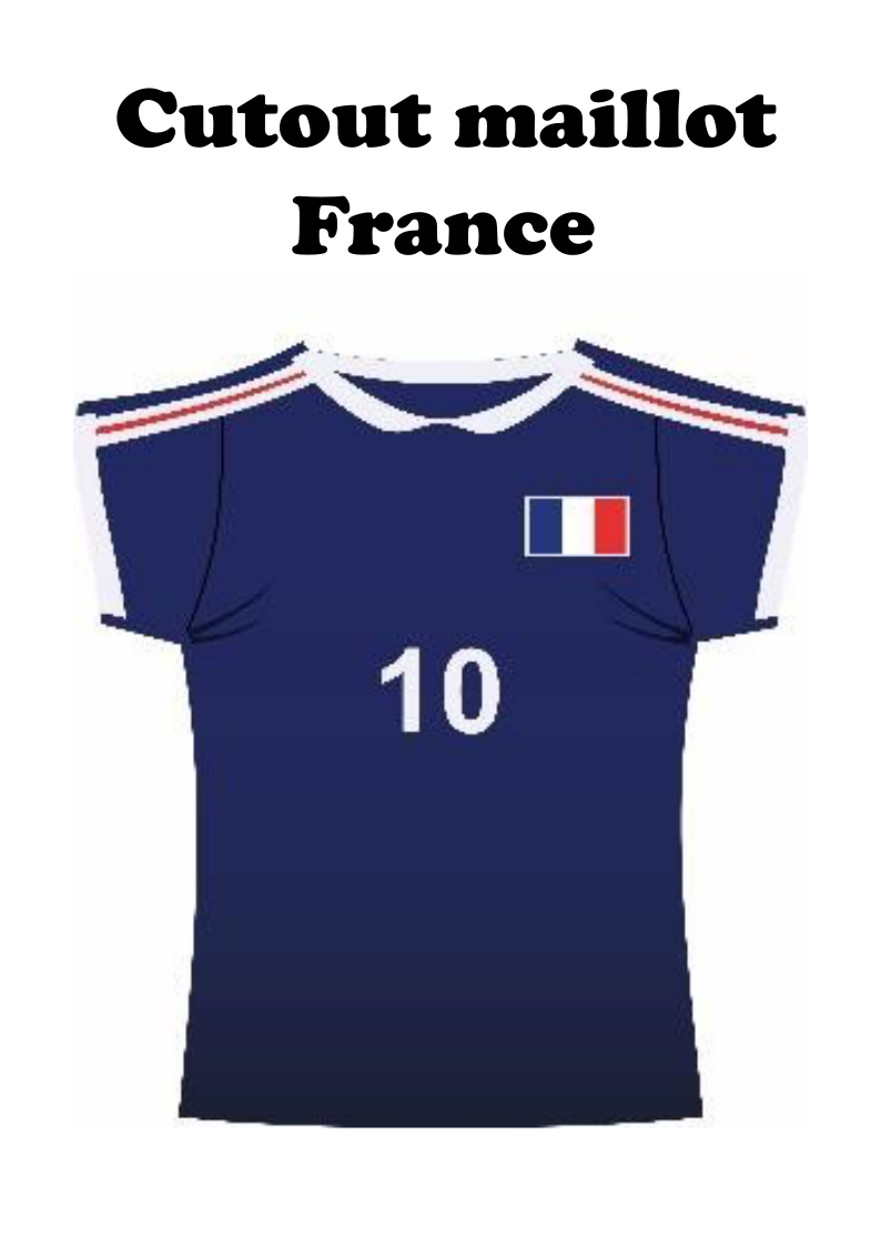 Cutout maillot France - VM Stores