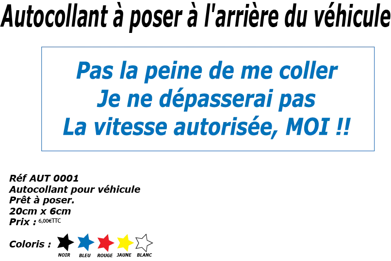 Autocollant véhicule - VM Stores