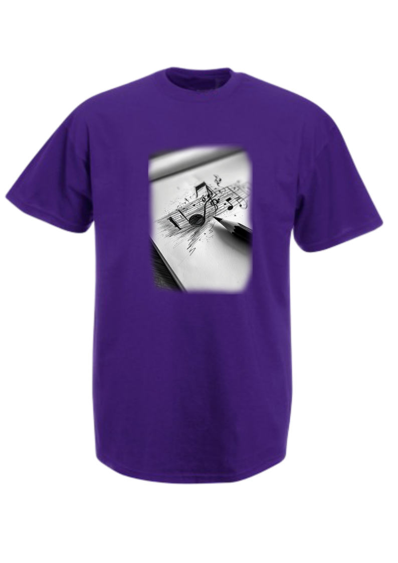 Tee-shirt musique/instruments unisex - VM Stores