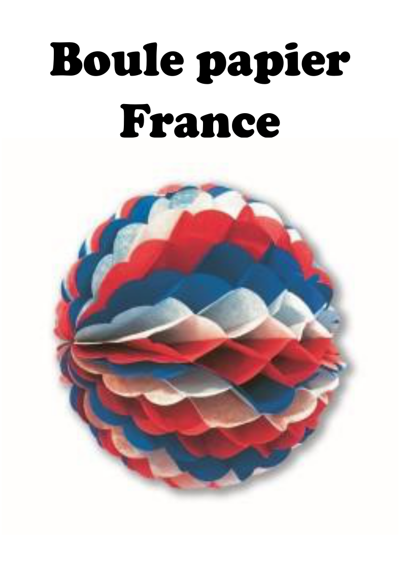 Boule papier France - VM Stores