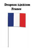 Drapeau 14x21cm France - VM Stores