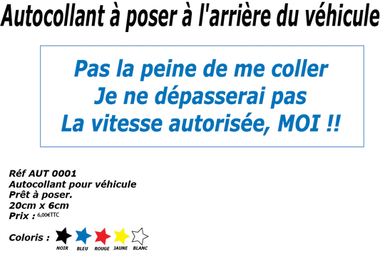 Autocollant véhicule - VM Stores