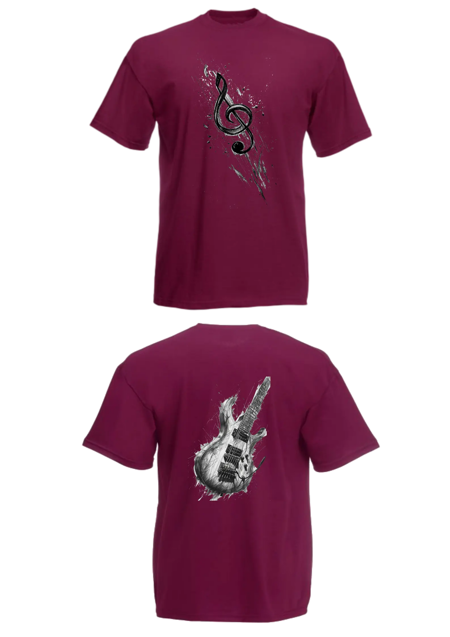 Tee-shirt musique/instruments unisex - VM Stores