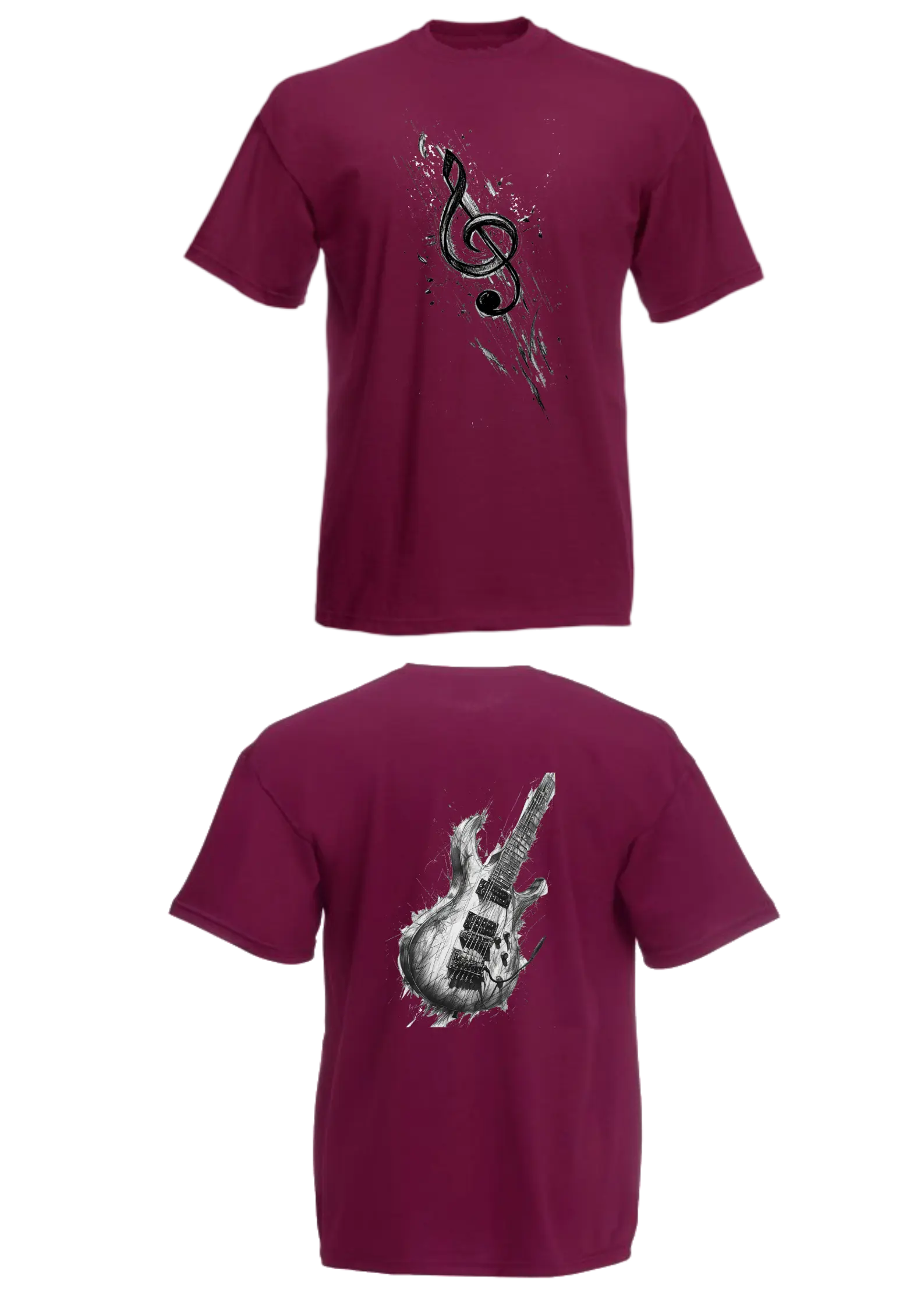 Tee-shirt musique/instruments unisex - VM Stores