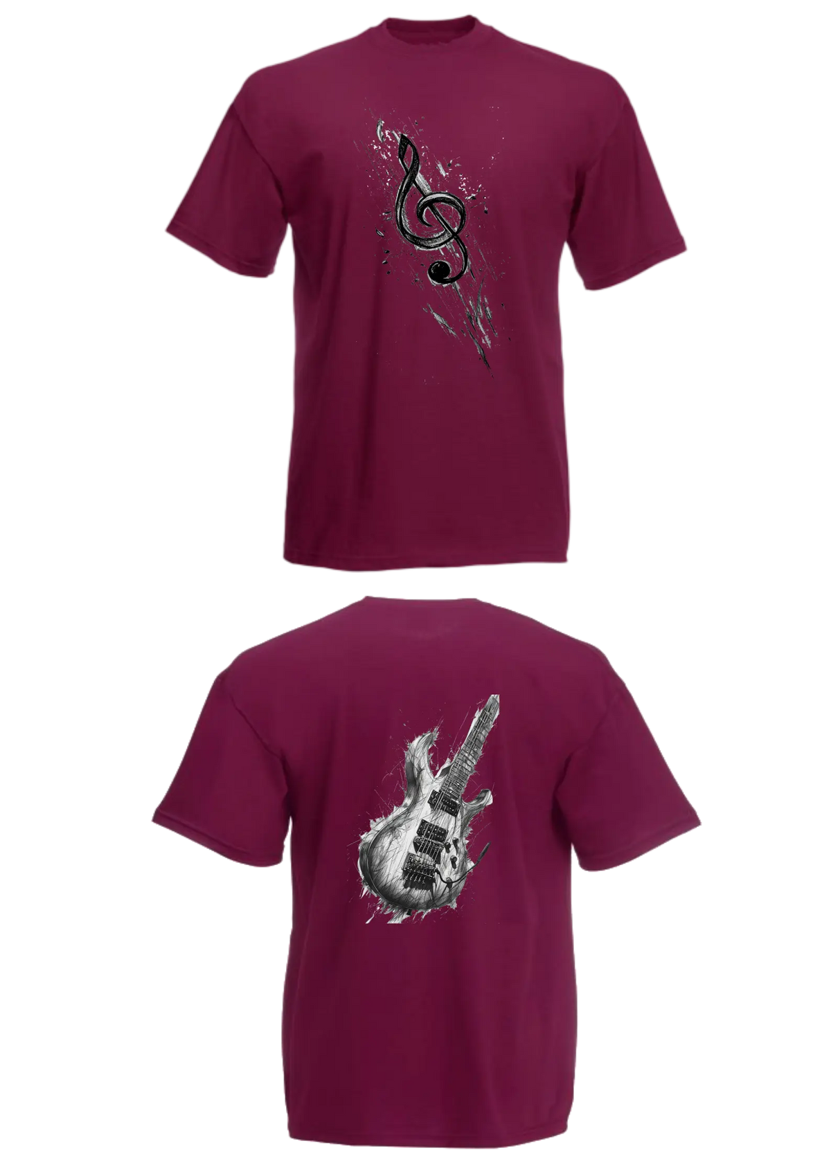 Tee-shirt musique/instruments unisex - VM Stores