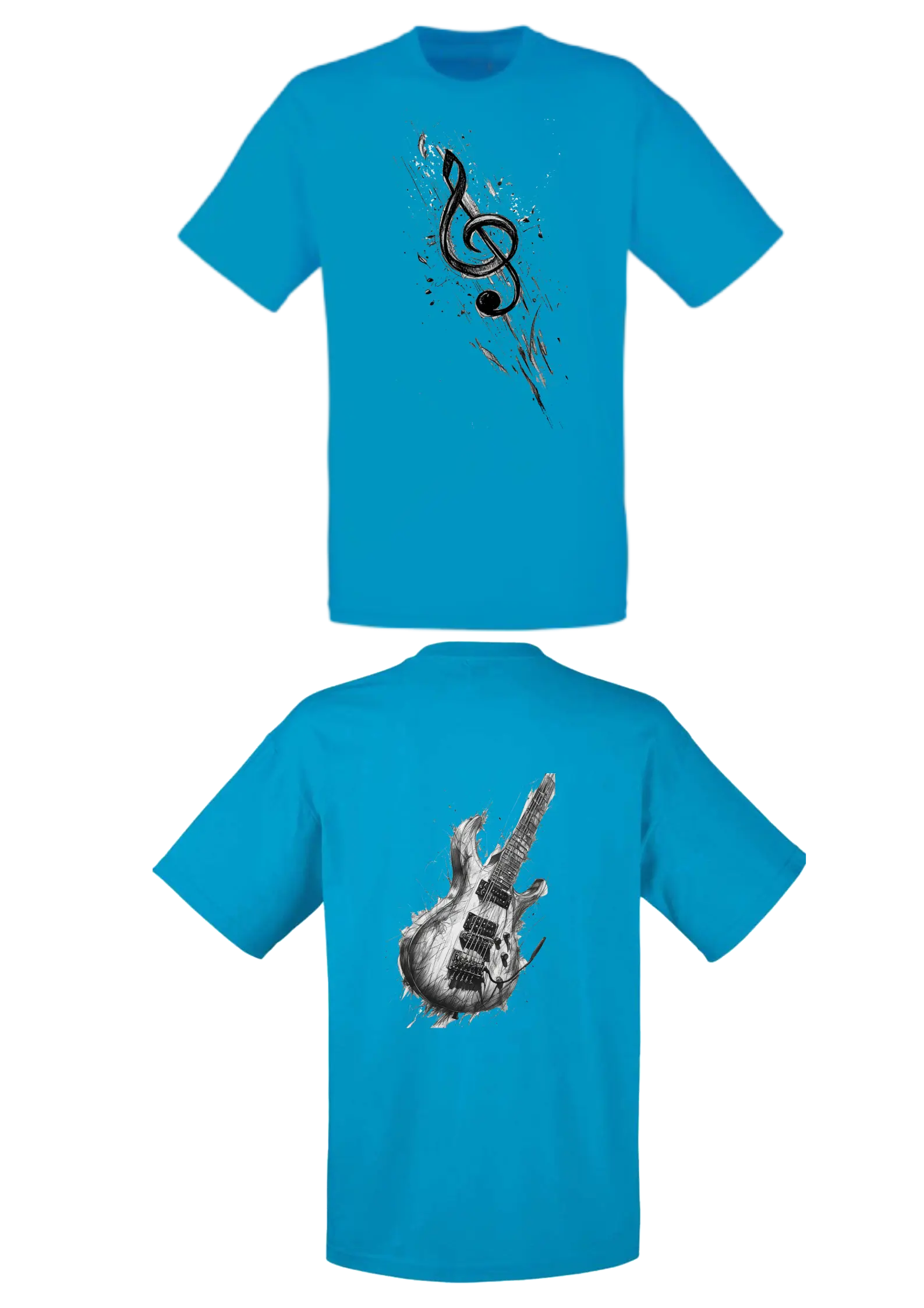 Tee-shirt musique/instruments unisex - VM Stores
