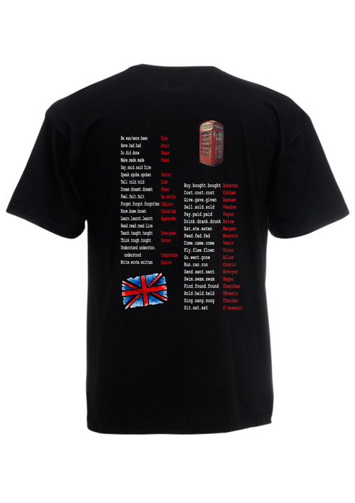 Tee-shirt verbes irréguliers - VM Stores