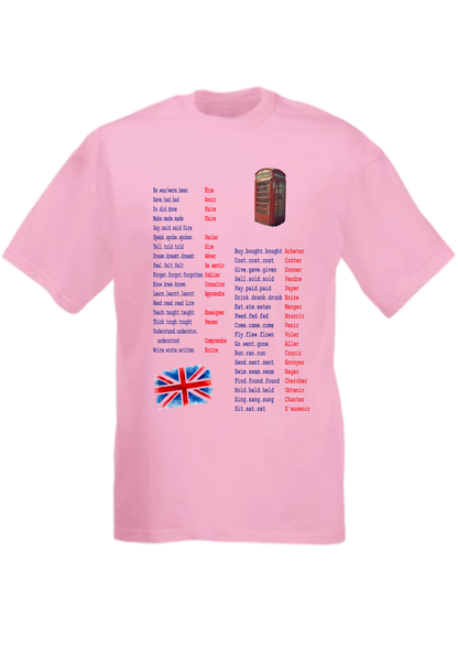 Tee-shirt verbes irréguliers - VM Stores